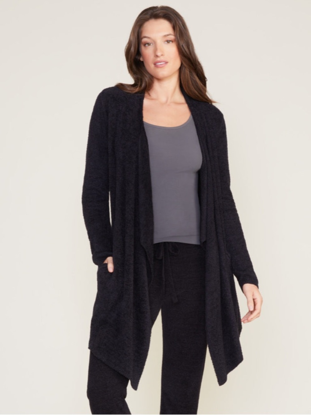 Barefoot Dreams CozyChic Lite Black Island Wrap Size 1X